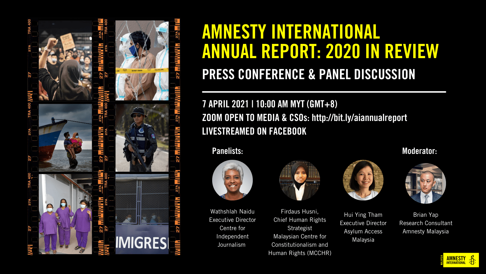 Amnesty International Annual Report Launch 2020 The State of Malaysia